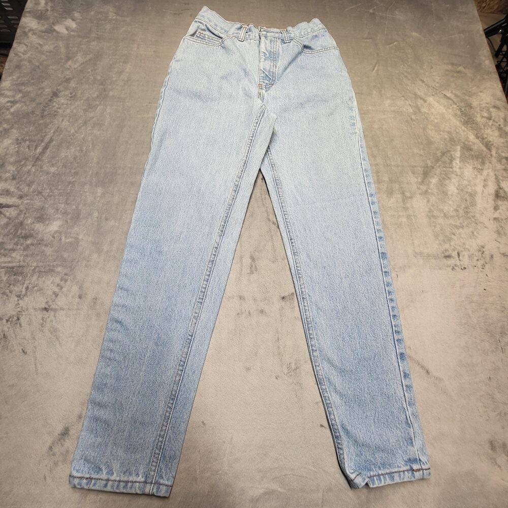 Vintage Moda Intl Jeans Womens 6 Petite Slim Light Wash USA Classic 90s Denim